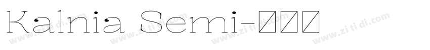 Kalnia Semi字体转换 Kalnia Semi字体转换